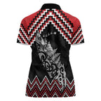 New Zealand Christmas Taniko Poutama Women Polo Shirt Mountainscape Maori Fern - Aussie Hoodie