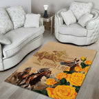Personalised Melbourne Horse Racing Area Rug Australia Wonder Horse
