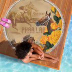 Personalised Melbourne Horse Racing Beach Blanket Australia Wonder Horse