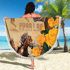 Personalised Melbourne Horse Racing Beach Blanket Australia Wonder Horse