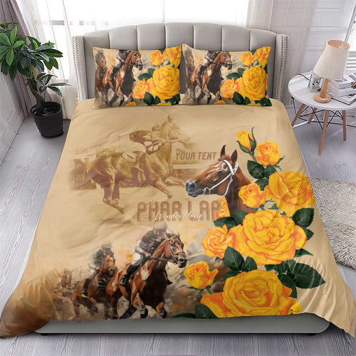 Personalised Melbourne Horse Racing Bedding Set Australia Wonder Horse