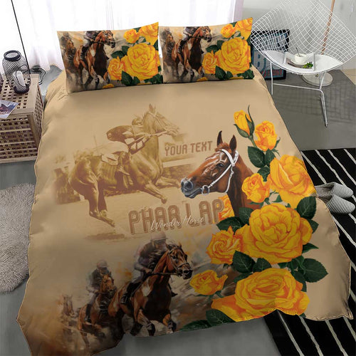 Personalised Melbourne Horse Racing Bedding Set Australia Wonder Horse