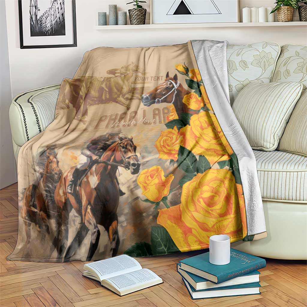 Personalised Melbourne Horse Racing Blanket Australia Wonder Horse