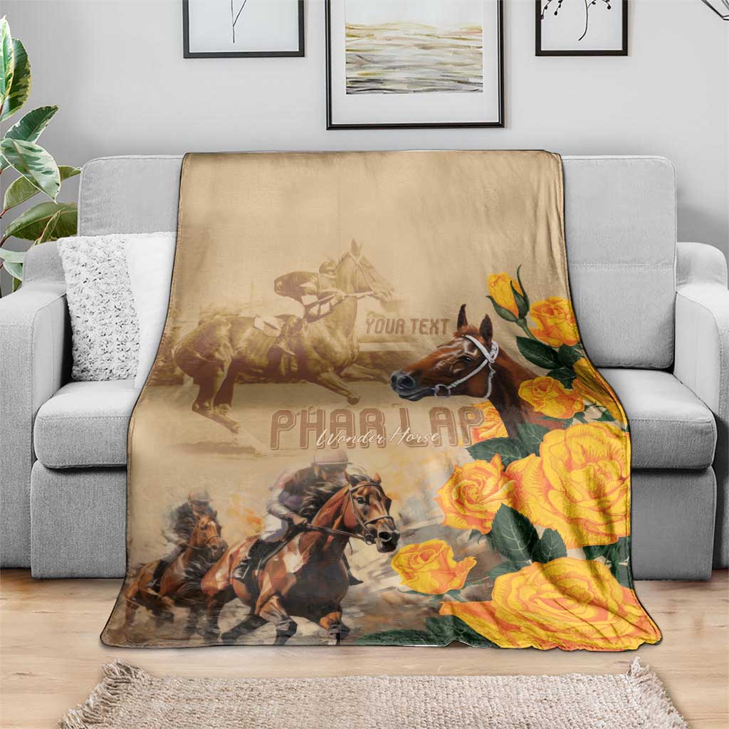 Personalised Melbourne Horse Racing Blanket Australia Wonder Horse