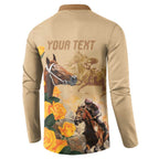 Personalised Melbourne Horse Racing Button Sweatshirt Australia Wonder Horse