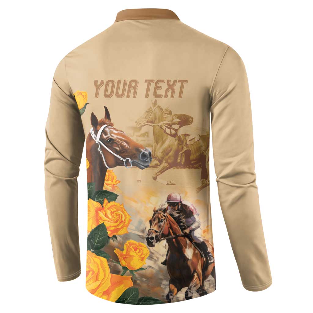 Personalised Melbourne Horse Racing Button Sweatshirt Australia Wonder Horse