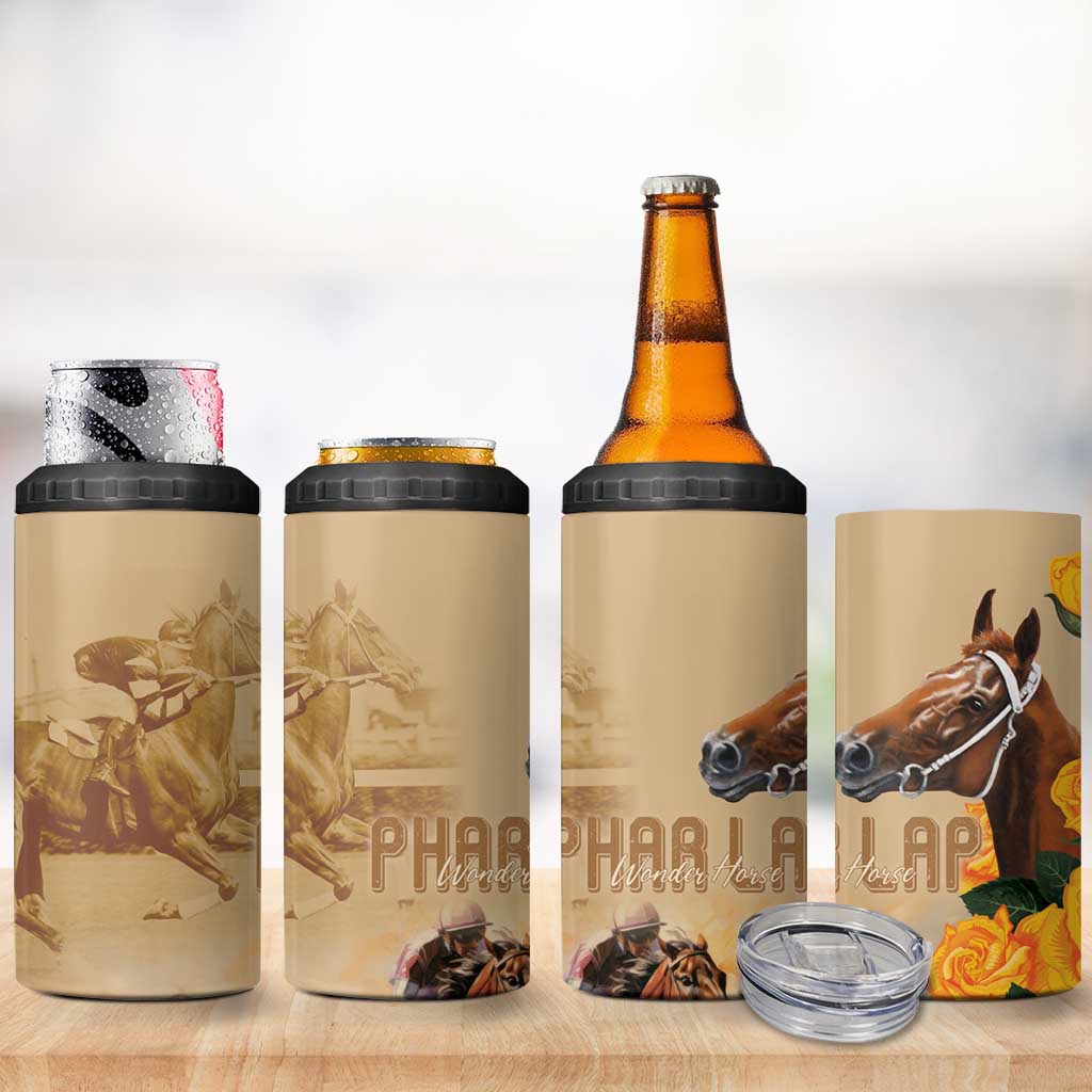 Melbourne Horse Racing 4 in 1 Can Cooler Tumbler Australia Wonder Horse