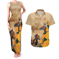 Personalised Melbourne Horse Racing Couples Matching Tank Maxi Dress and Hawaiian Shirt Australia Wonder Horse