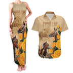 Personalised Melbourne Horse Racing Couples Matching Tank Maxi Dress and Hawaiian Shirt Australia Wonder Horse