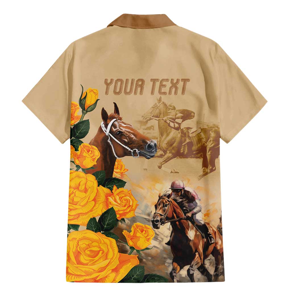 Personalised Melbourne Horse Racing Family Matching Mermaid Dress and Hawaiian Shirt Australia Wonder Horse