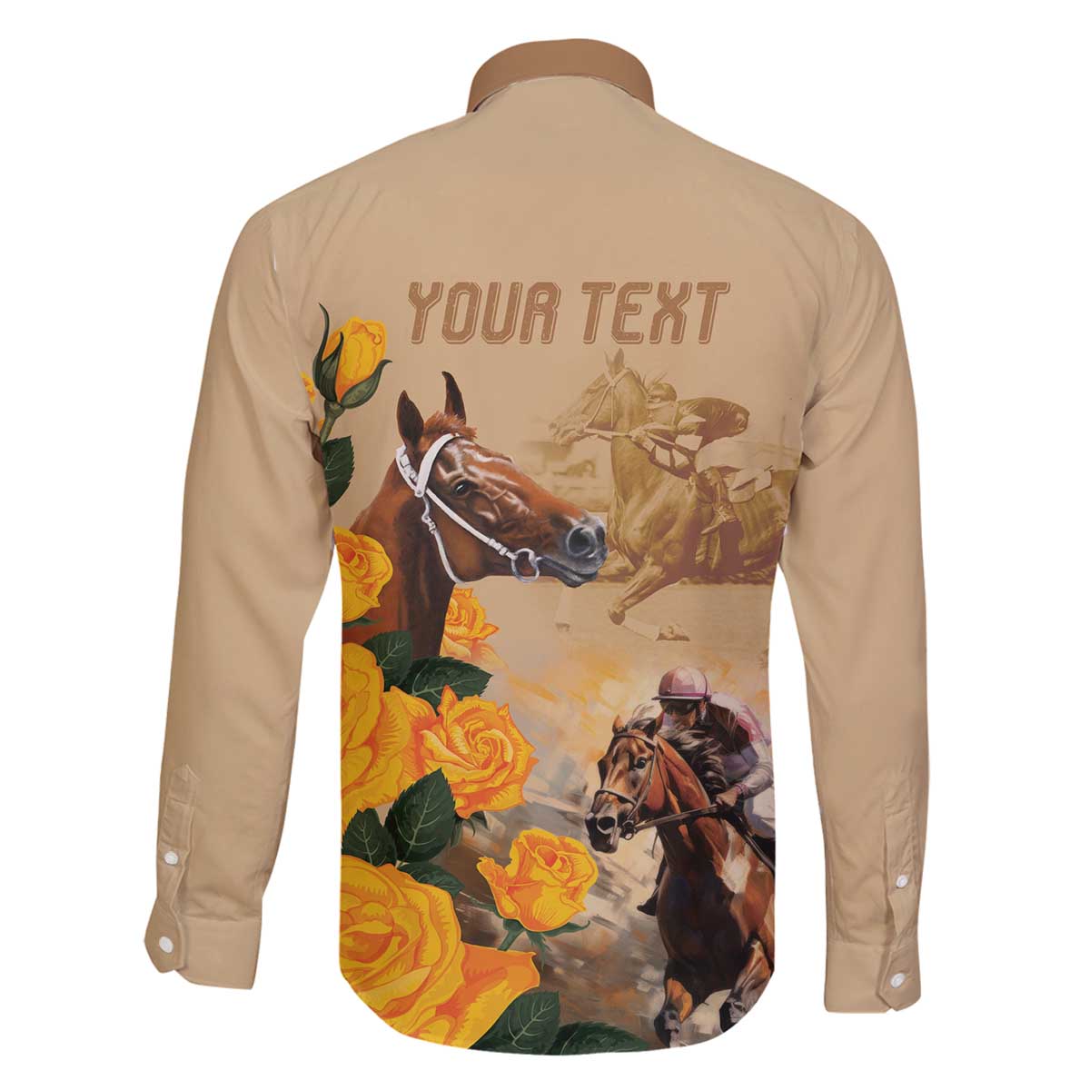 Personalised Melbourne Horse Racing Family Matching Off The Shoulder Long Sleeve Dress and Hawaiian Shirt Australia Wonder Horse
