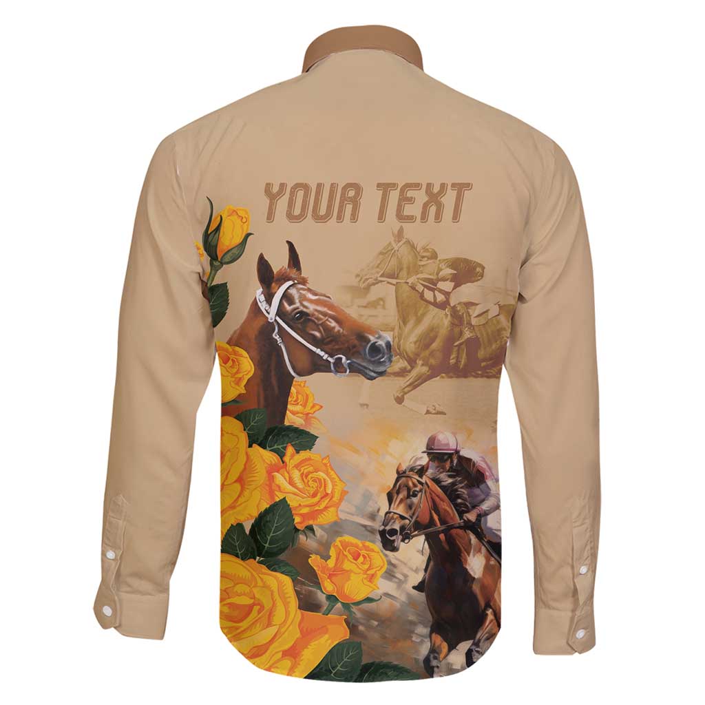 Personalised Melbourne Horse Racing Family Matching Puletasi and Hawaiian Shirt Australia Wonder Horse