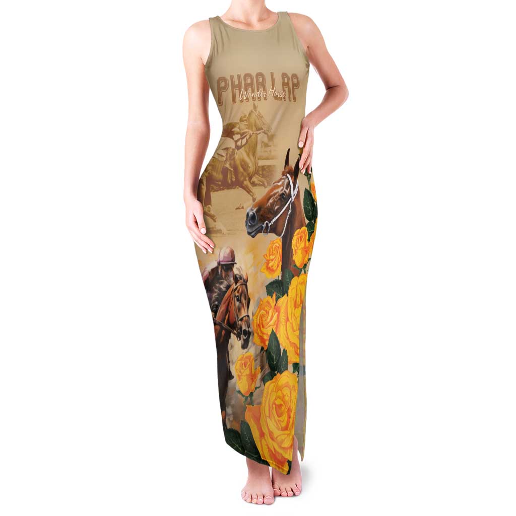 Personalised Melbourne Horse Racing Family Matching Tank Maxi Dress and Hawaiian Shirt Australia Wonder Horse