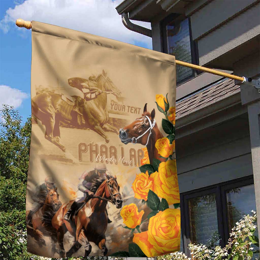 Personalised Melbourne Horse Racing Garden Flag Australia Wonder Horse