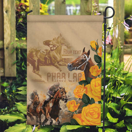 Personalised Melbourne Horse Racing Garden Flag Australia Wonder Horse