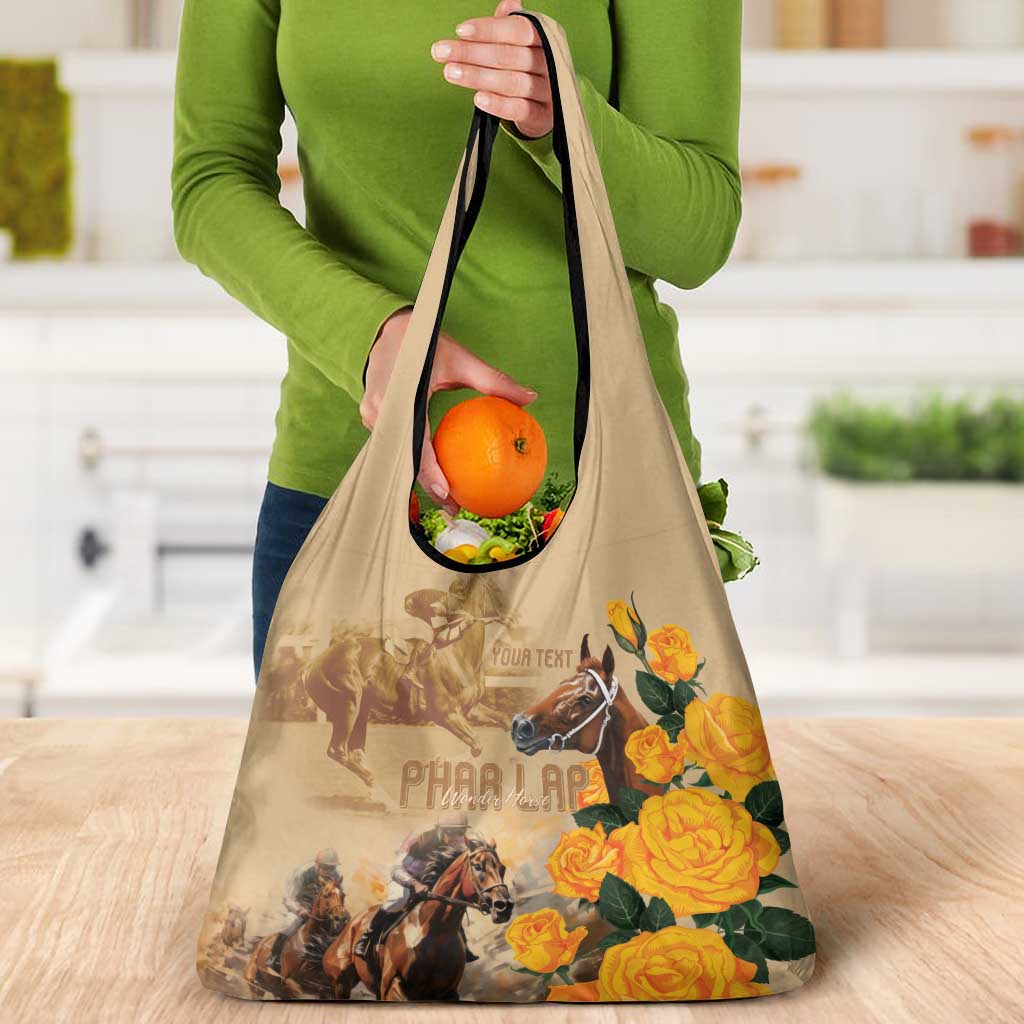 Personalised Melbourne Horse Racing Grocery Bag Australia Wonder Horse
