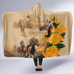 Personalised Melbourne Horse Racing Hooded Blanket Australia Wonder Horse