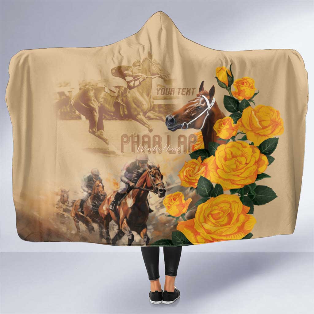 Personalised Melbourne Horse Racing Hooded Blanket Australia Wonder Horse