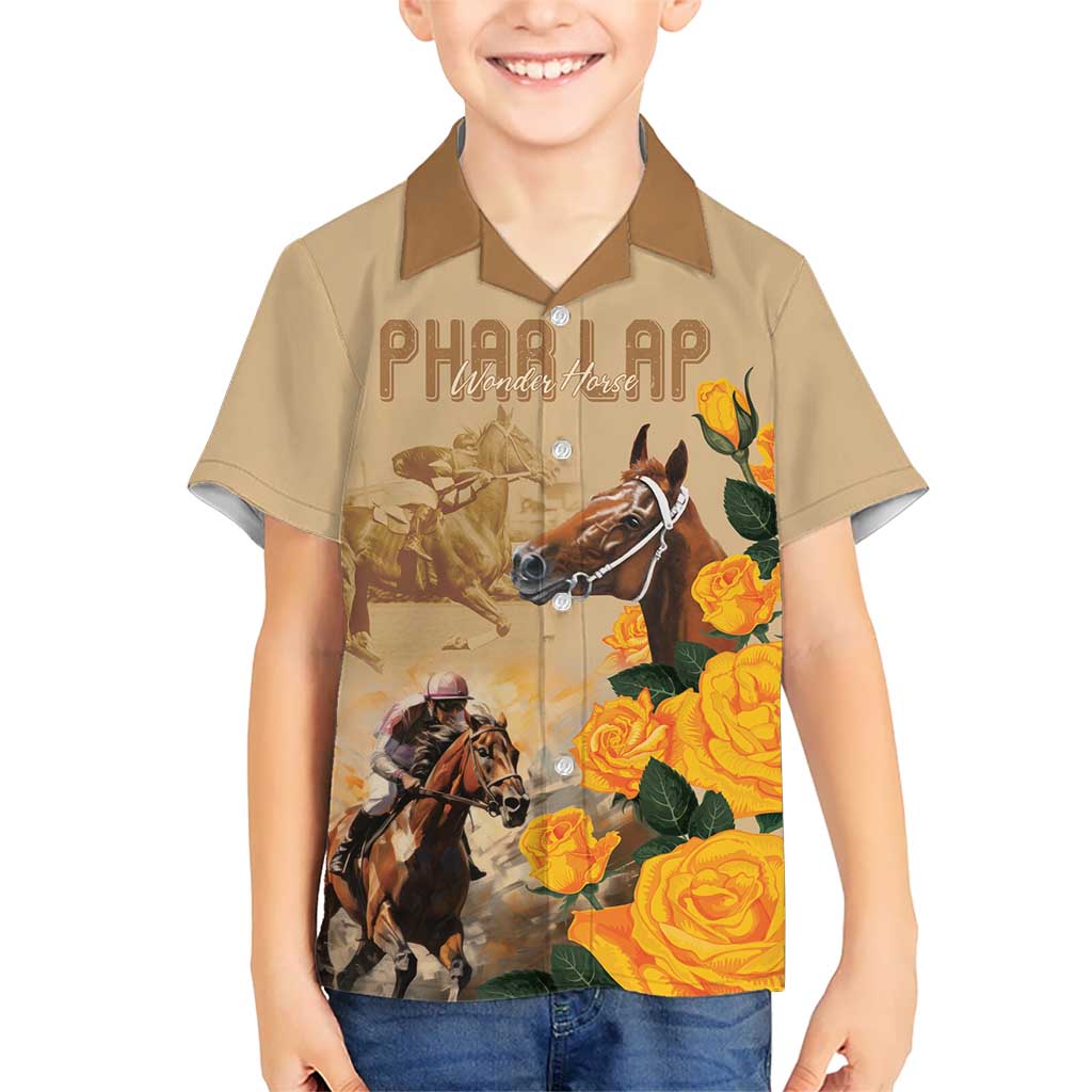 Personalised Melbourne Horse Racing Kid Hawaiian Shirt Australia Wonder Horse