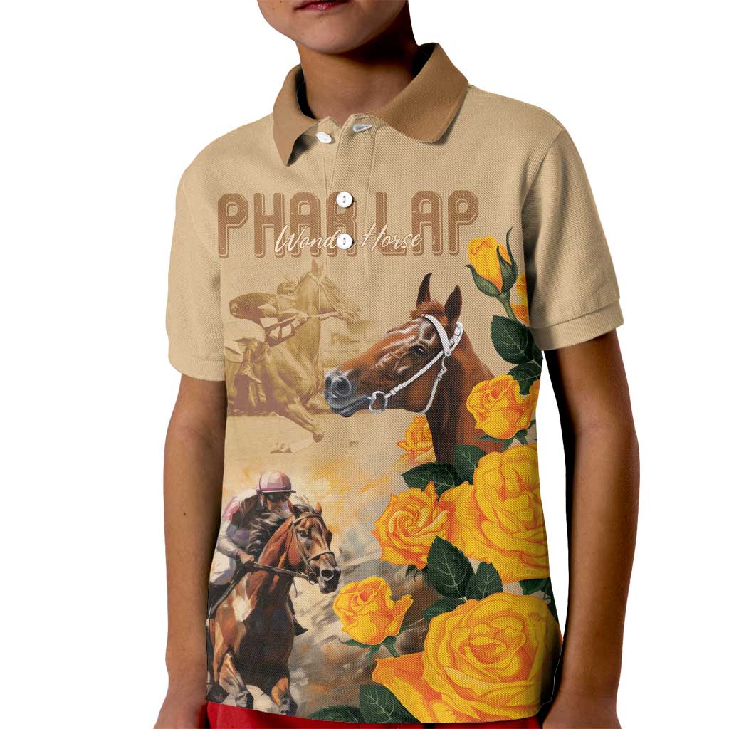 Personalised Melbourne Horse Racing Kid Polo Shirt Australia Wonder Horse