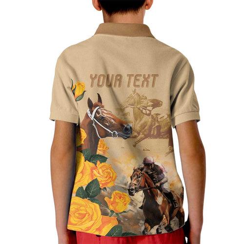 Personalised Melbourne Horse Racing Kid Polo Shirt Australia Wonder Horse