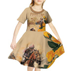 Personalised Melbourne Horse Racing Kid Short Sleeve Dress Australia Wonder Horse