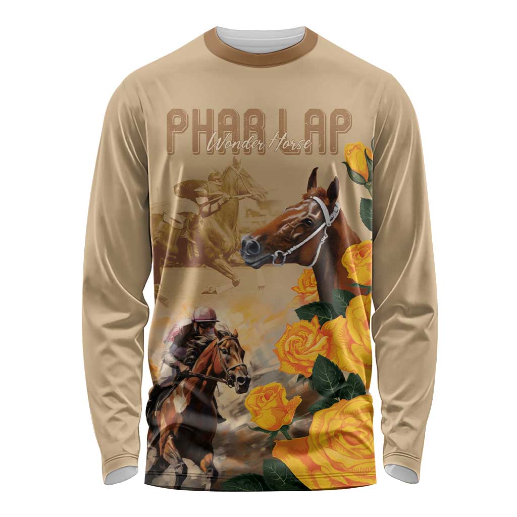 Personalised Melbourne Horse Racing Long Sleeve Shirt Australia Wonder Horse