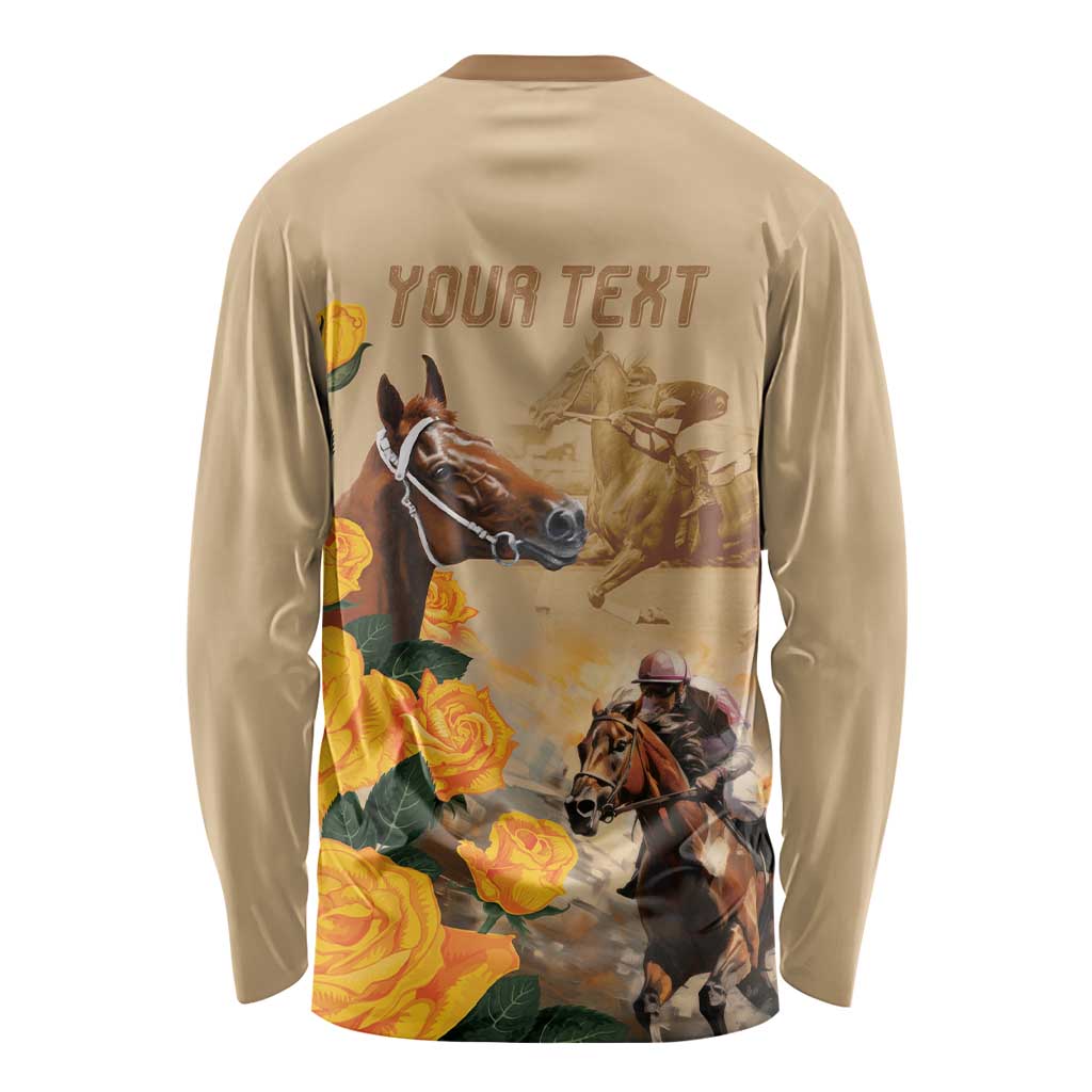 Personalised Melbourne Horse Racing Long Sleeve Shirt Australia Wonder Horse