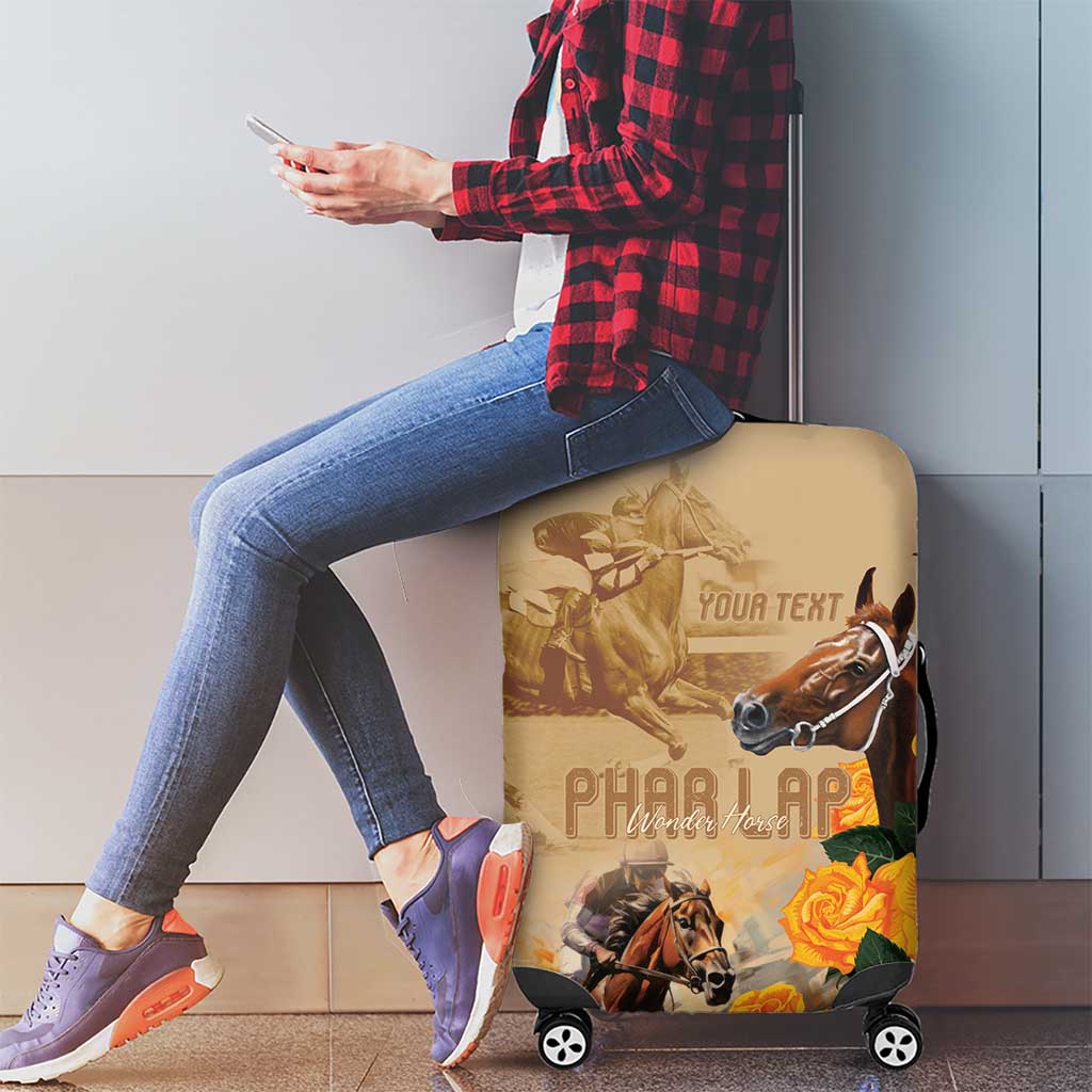 Personalised Melbourne Horse Racing Luggage Cover Australia Wonder Horse