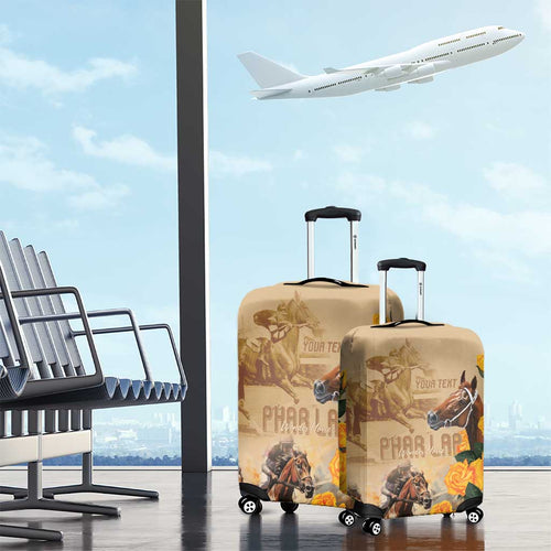 Personalised Melbourne Horse Racing Luggage Cover Australia Wonder Horse