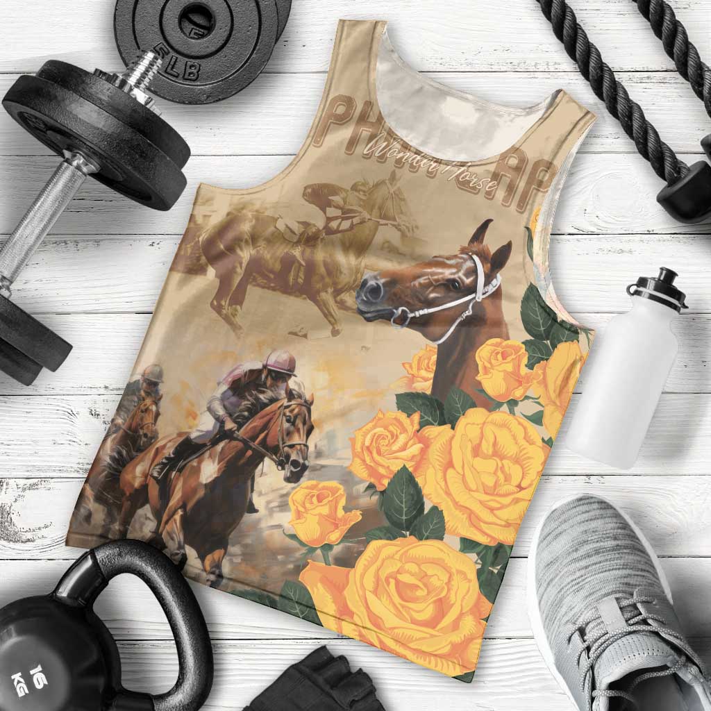 Personalised Melbourne Horse Racing Men Tank Top Australia Wonder Horse