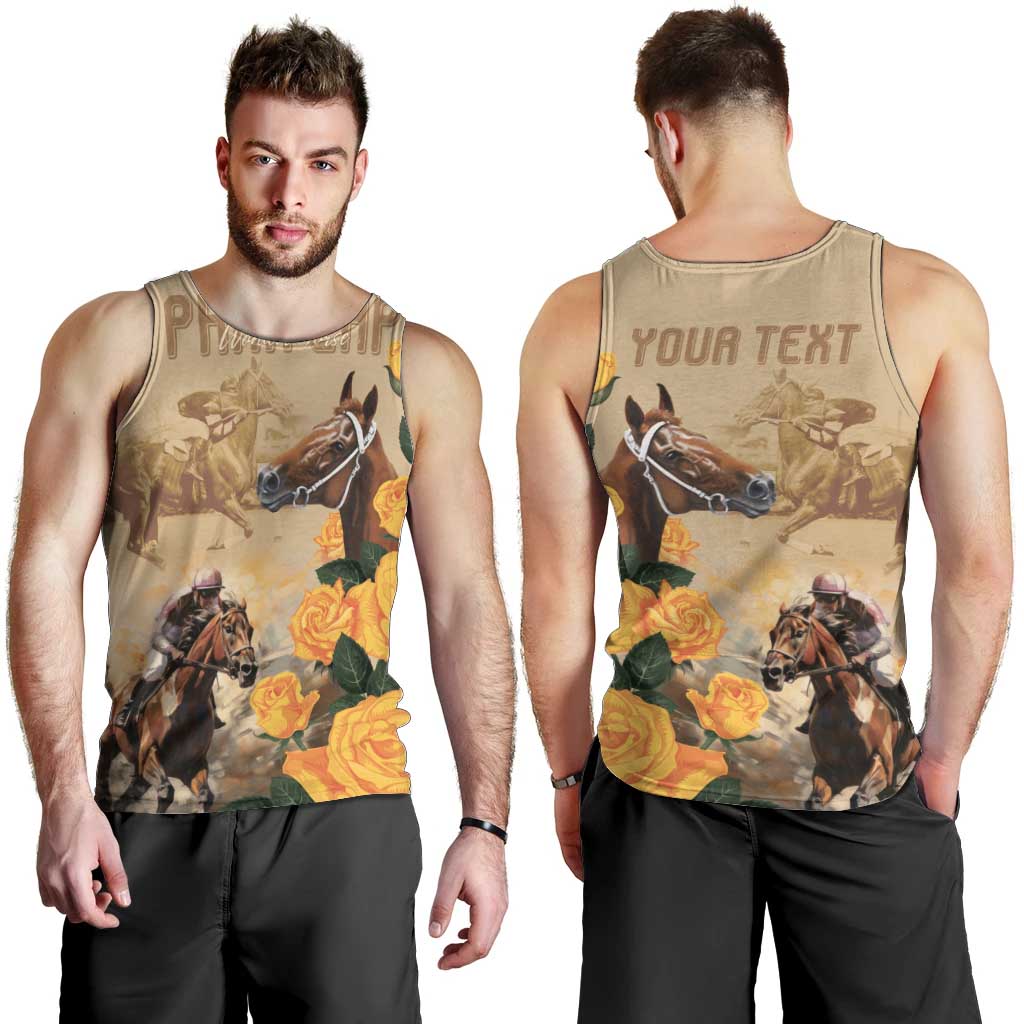 Personalised Melbourne Horse Racing Men Tank Top Australia Wonder Horse