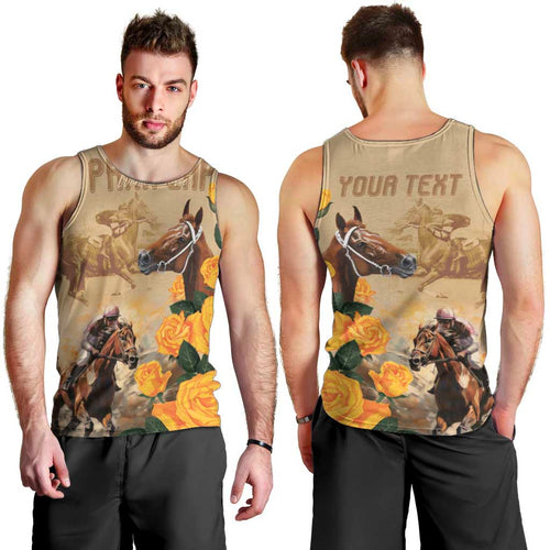 Personalised Melbourne Horse Racing Men Tank Top Australia Wonder Horse