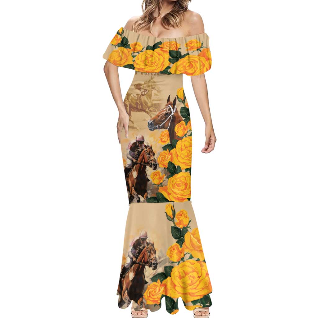 Personalised Melbourne Horse Racing Mermaid Dress Australia Wonder Horse