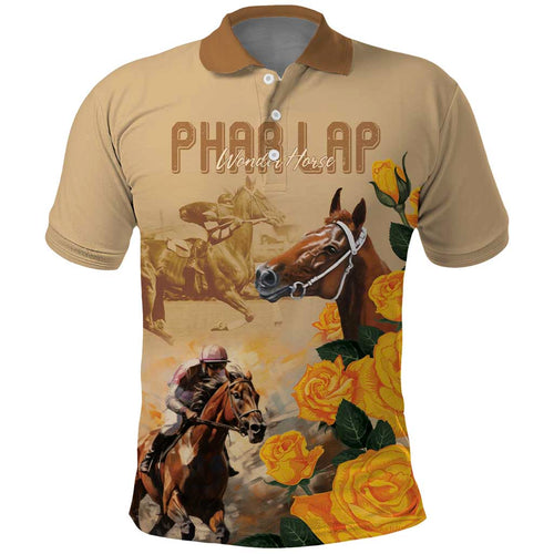 Personalised Melbourne Horse Racing Polo Shirt Australia Wonder Horse