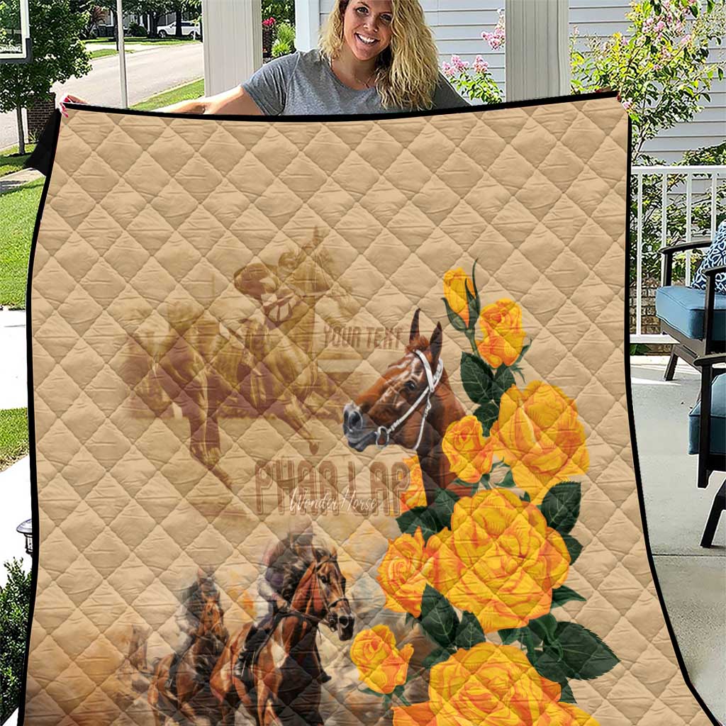 Personalised Melbourne Horse Racing Quilt Australia Wonder Horse