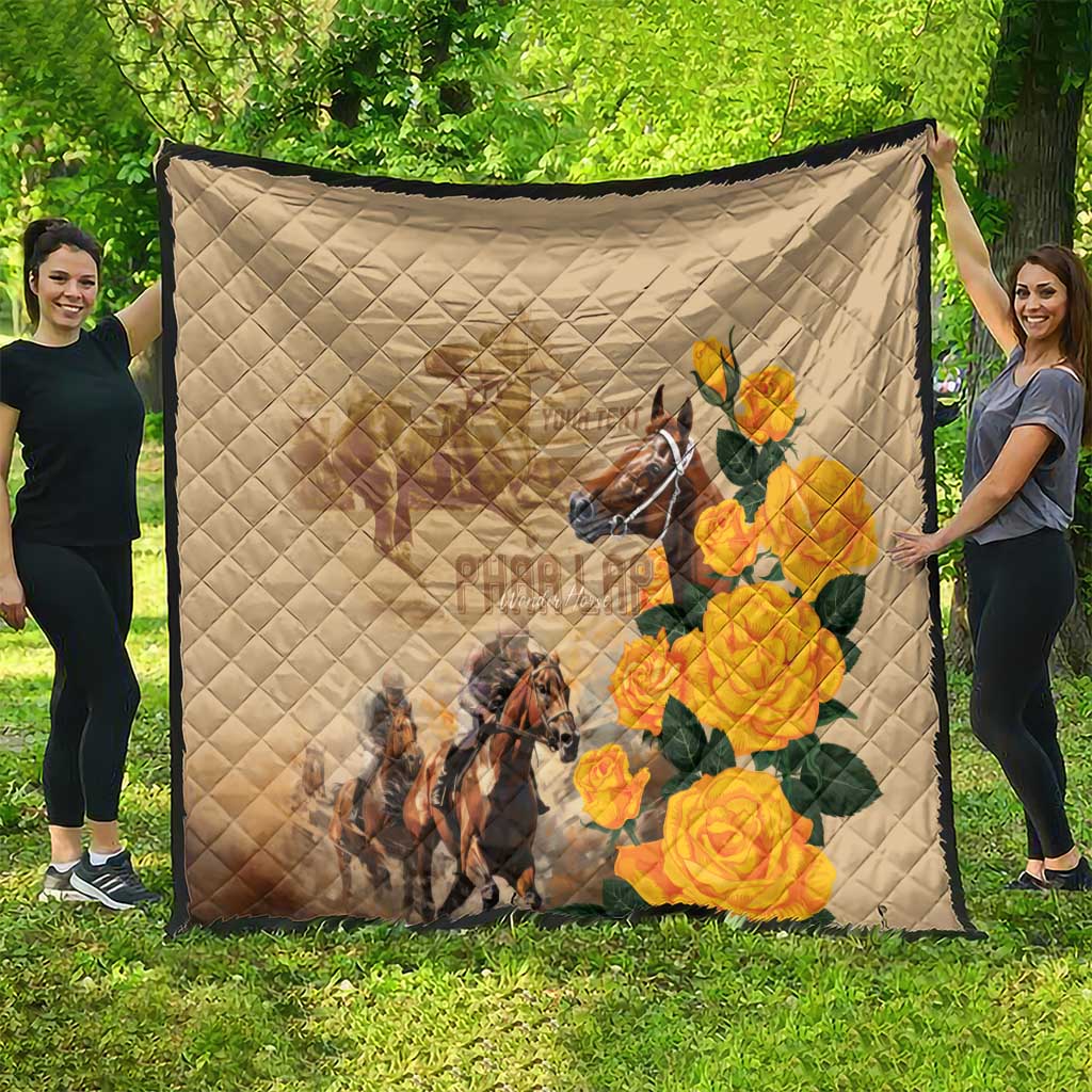 Personalised Melbourne Horse Racing Quilt Australia Wonder Horse