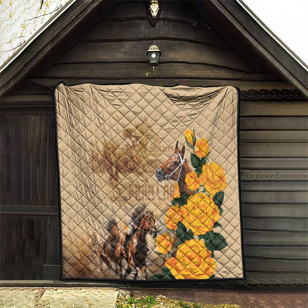 Personalised Melbourne Horse Racing Quilt Australia Wonder Horse