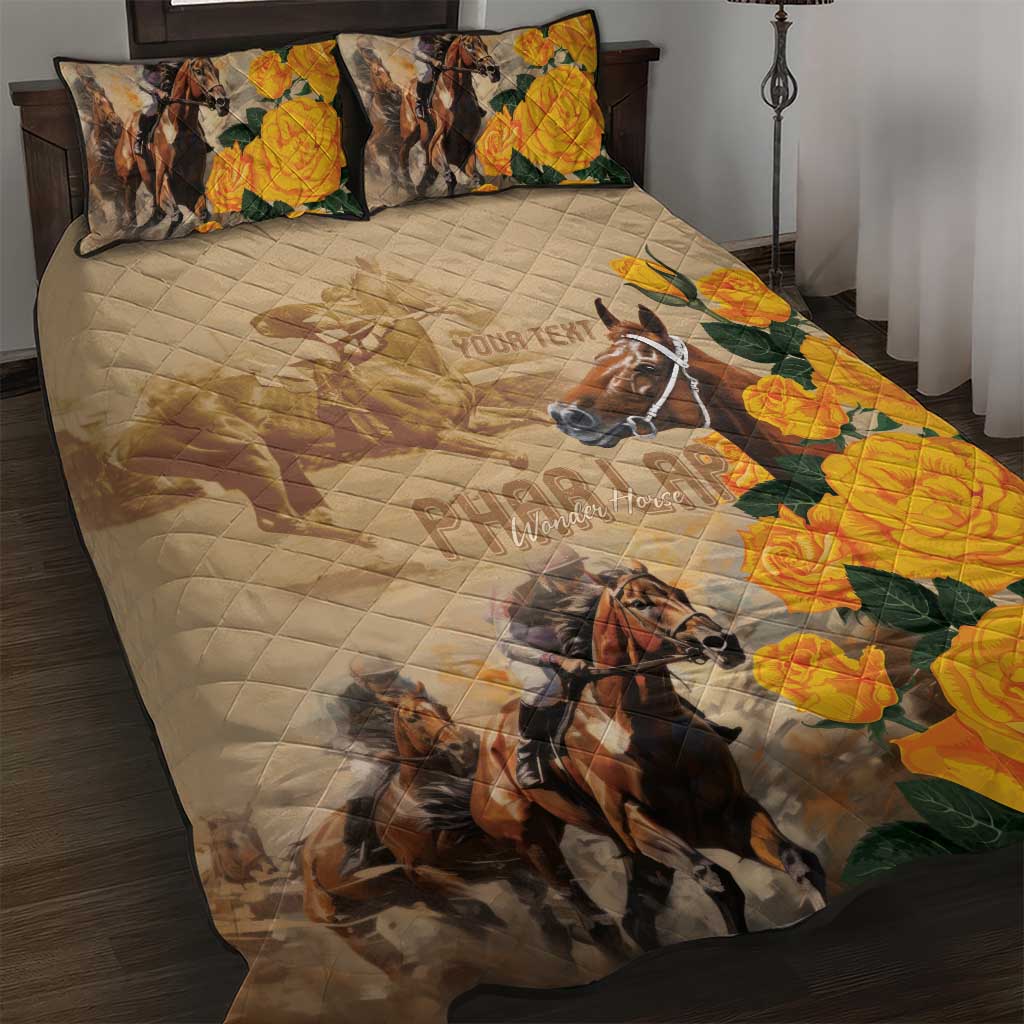 Personalised Melbourne Horse Racing Quilt Bed Set Australia Wonder Horse