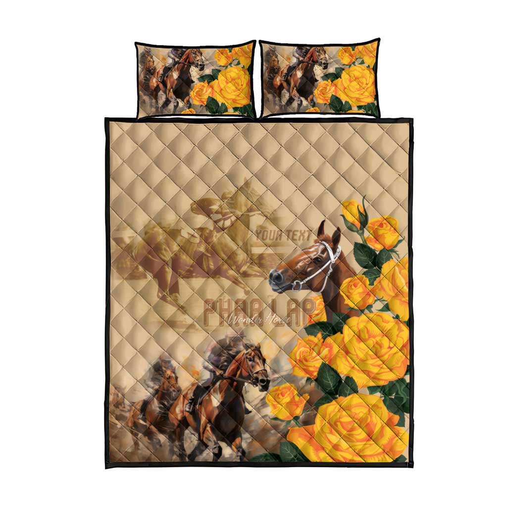 Personalised Melbourne Horse Racing Quilt Bed Set Australia Wonder Horse