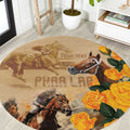 Personalised Melbourne Horse Racing Round Carpet Australia Wonder Horse