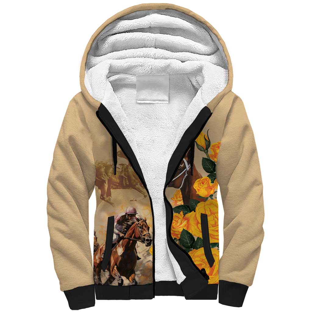Personalised Melbourne Horse Racing Sherpa Hoodie Australia Wonder Horse