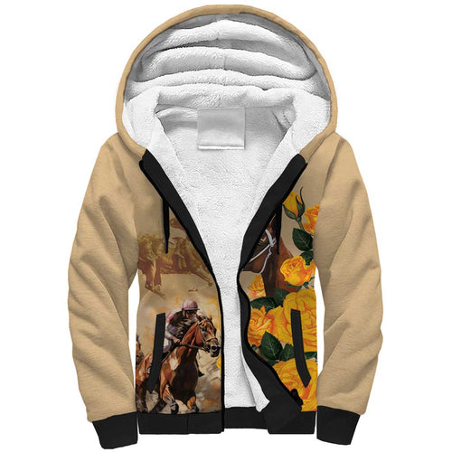 Personalised Melbourne Horse Racing Sherpa Hoodie Australia Wonder Horse