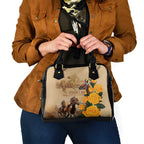 Personalised Melbourne Horse Racing Shoulder Handbag Australia Wonder Horse