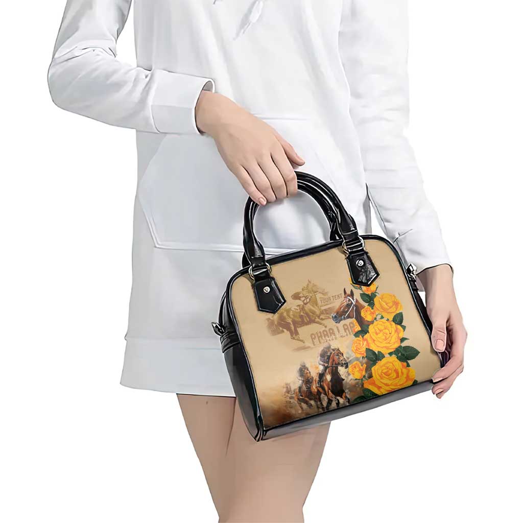 Personalised Melbourne Horse Racing Shoulder Handbag Australia Wonder Horse