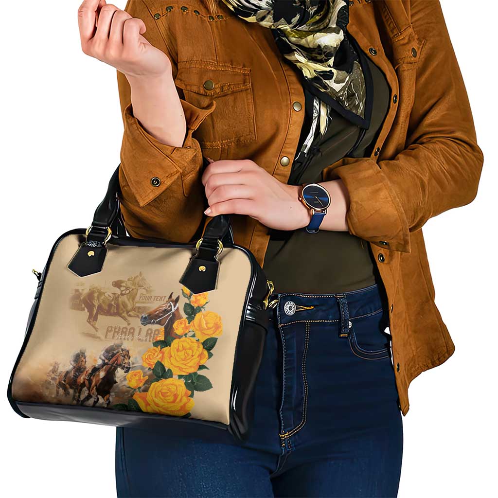 Personalised Melbourne Horse Racing Shoulder Handbag Australia Wonder Horse
