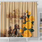 Personalised Melbourne Horse Racing Shower Curtain Australia Wonder Horse