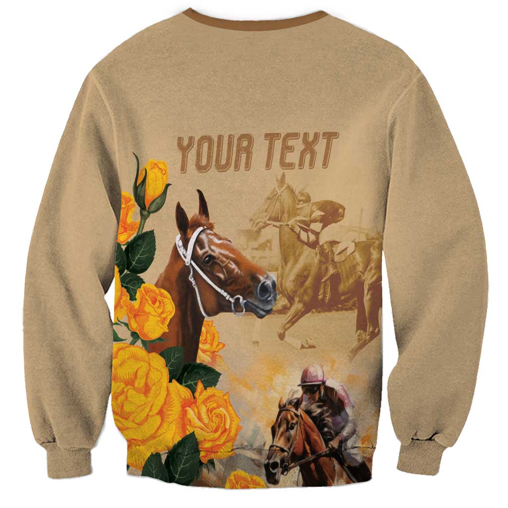Personalised Melbourne Horse Racing Sweatshirt Australia Wonder Horse
