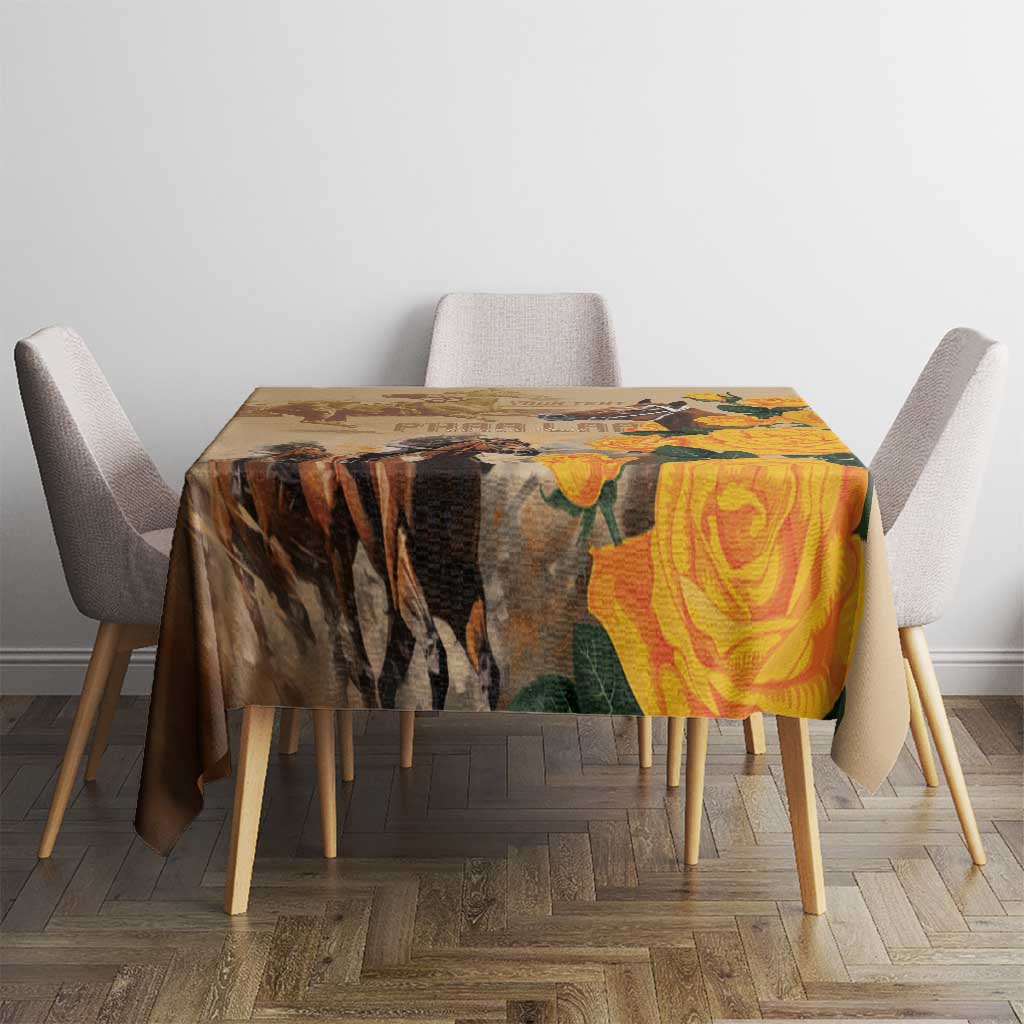 Personalised Melbourne Horse Racing Tablecloth Australia Wonder Horse
