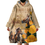 Personalised Melbourne Horse Racing Wearable Blanket Hoodie Australia Wonder Horse